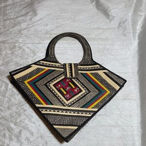 Multicolor Geometric Pattern Women Bag